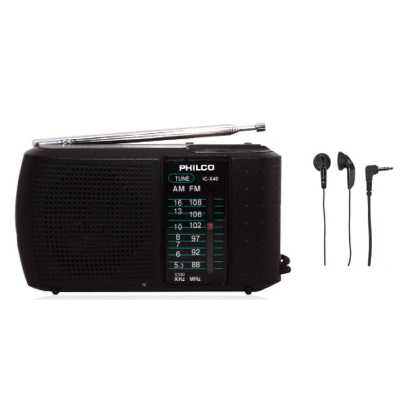 PHILCO - Radio Portatil C/ Parlante Y Audífono PHILCO
