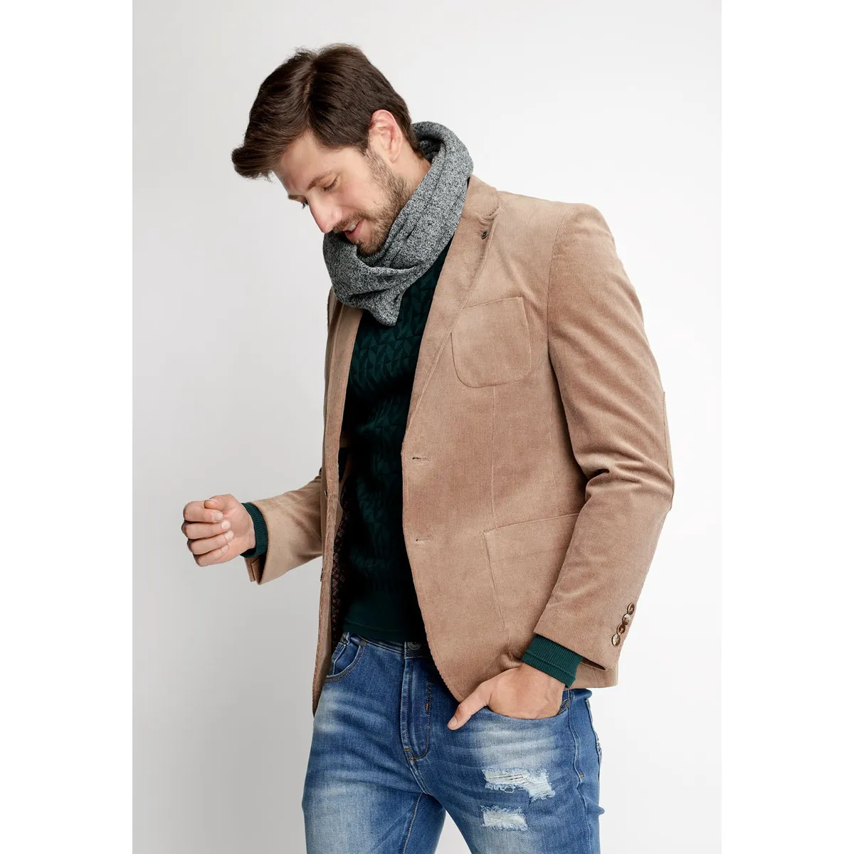 FEROUCH - Blazer Corduroy Albany Fj Beige Ferouch