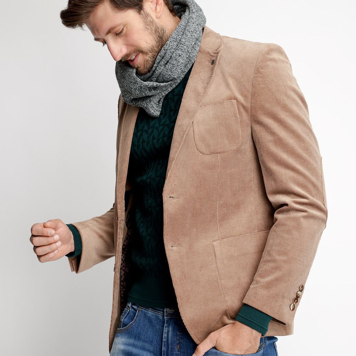 FEROUCH - Blazer Corduroy Albany Fj Beige Ferouch