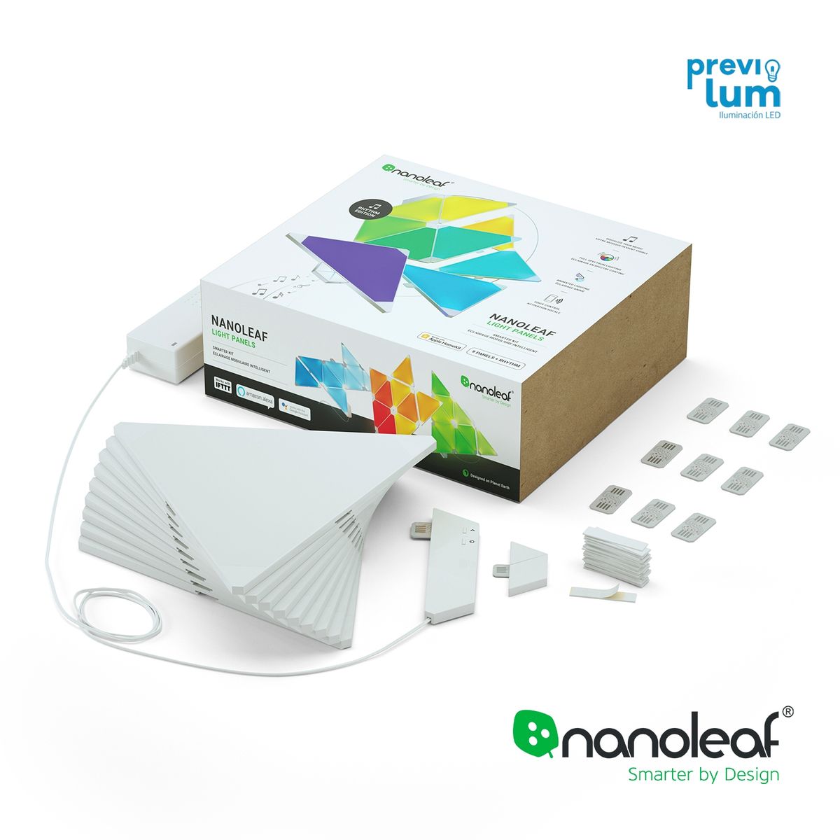 NANOLEAF - Paneles luminosos smart NANOLEAF Triangulo pack de inicio