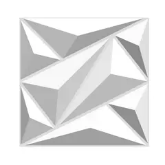 MERCAR RAY - Panel Decorativo 3D PVC Blanco 5m² 20 paneles 50x50cm