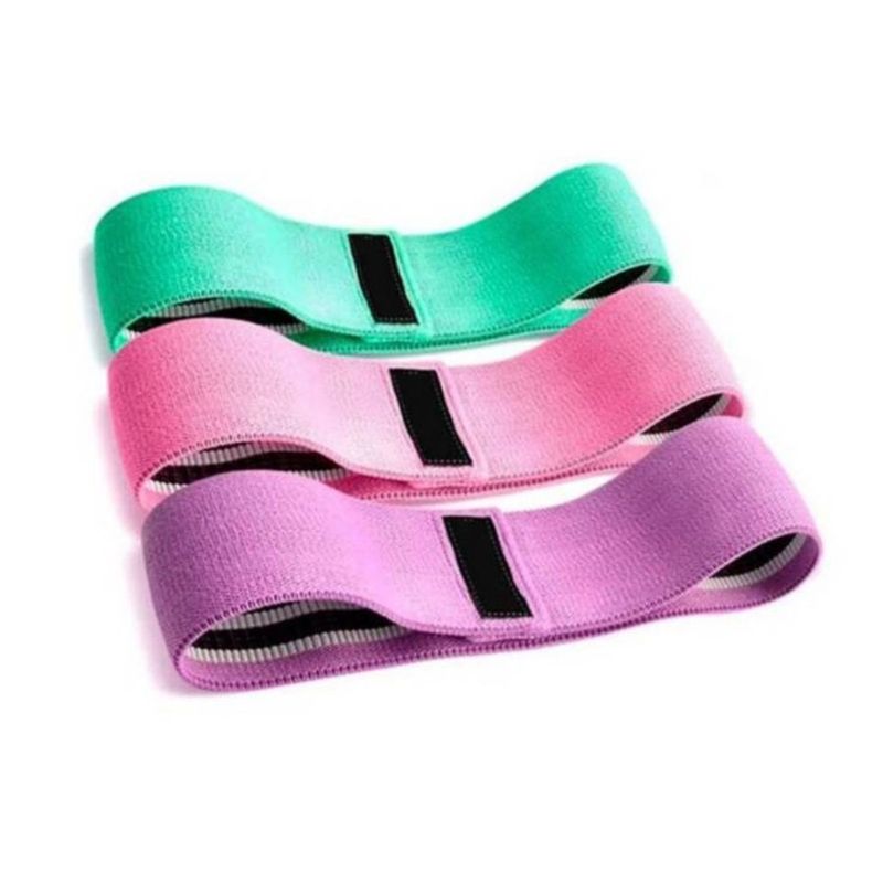 GENERICO - Pack 3 Bandas Elasticas Gluteos y Piernas Fitness