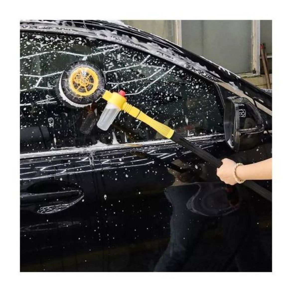 GENERICO - Cepillo Giratorio De Lavado De Autos Con Depósito De Jabón