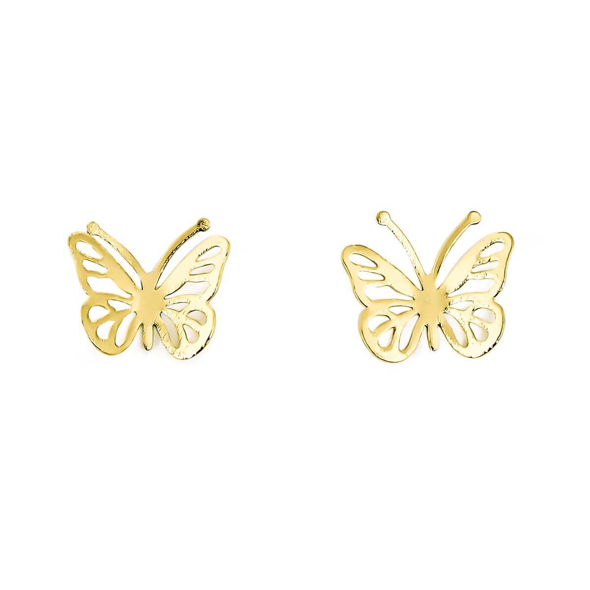COGGIOLA - Aros Mariposa Calada Enchapado Oro 18K