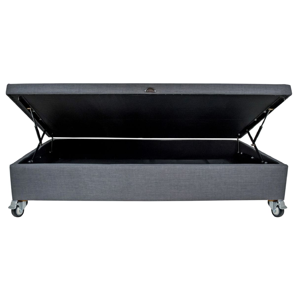 BLOCCARE - Base de Cama Baúl 1.5 Plaza largo 200 cm Lateral con Ruedas Deluxe