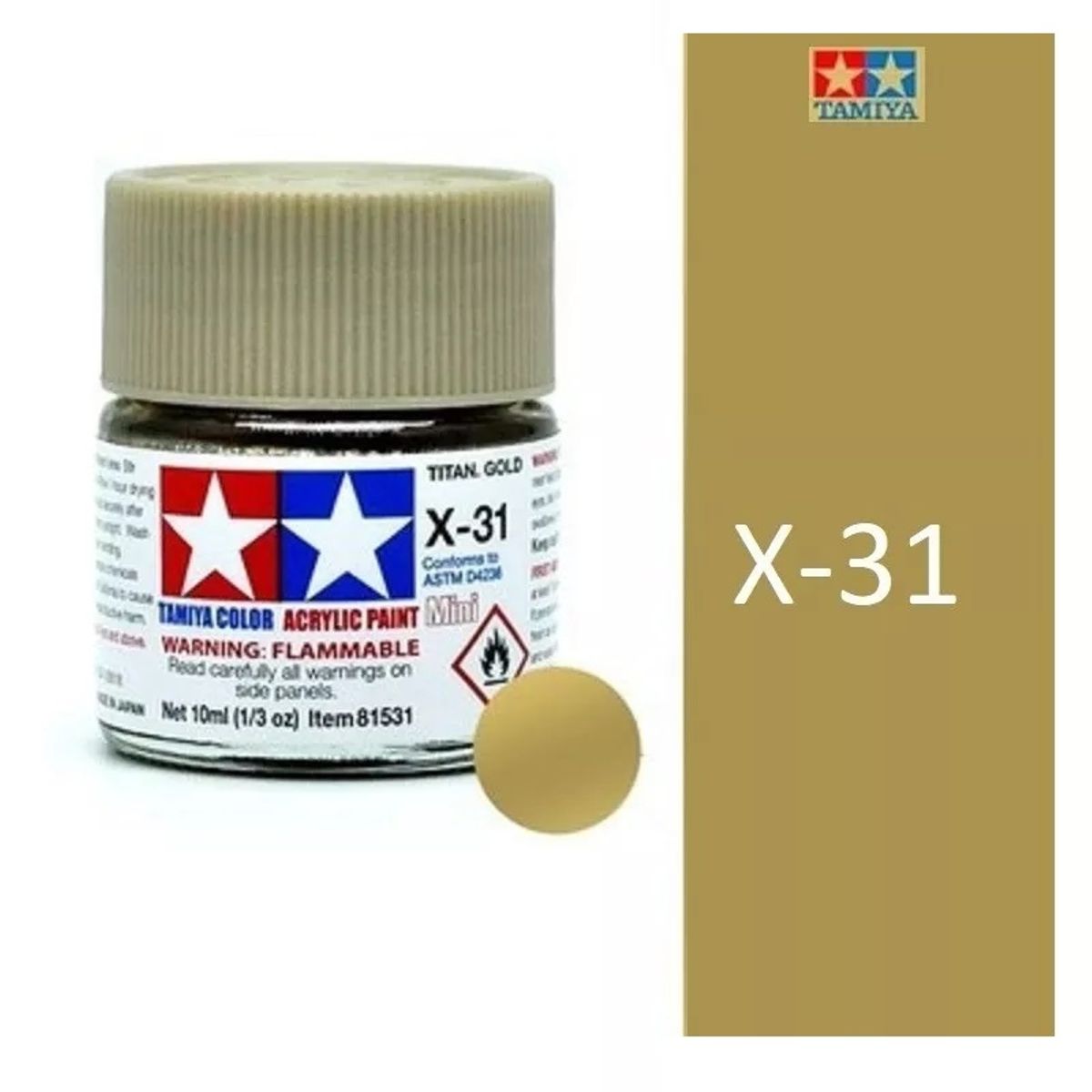 TAMIYA - Tamiya Pintura X1 A X35 Color 10 Ml Maquetas 1pcs-