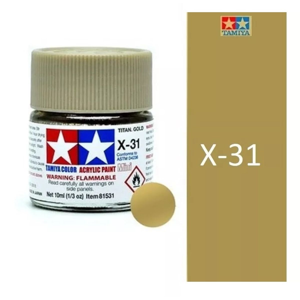 TAMIYA - Tamiya Pintura X1 A X35 Color 10 Ml Maquetas 1pcs-