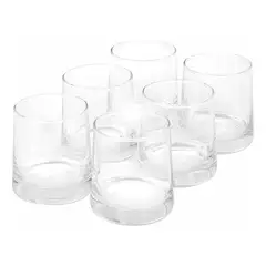 SIMPLIT - Set 6 Vasos Whisky Kentucky 270ml