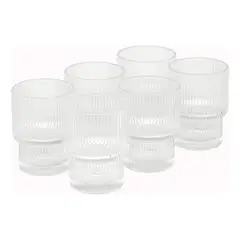 SIMPLIT - Set 6 Vasos Corto Vintage Charlotte 200ml