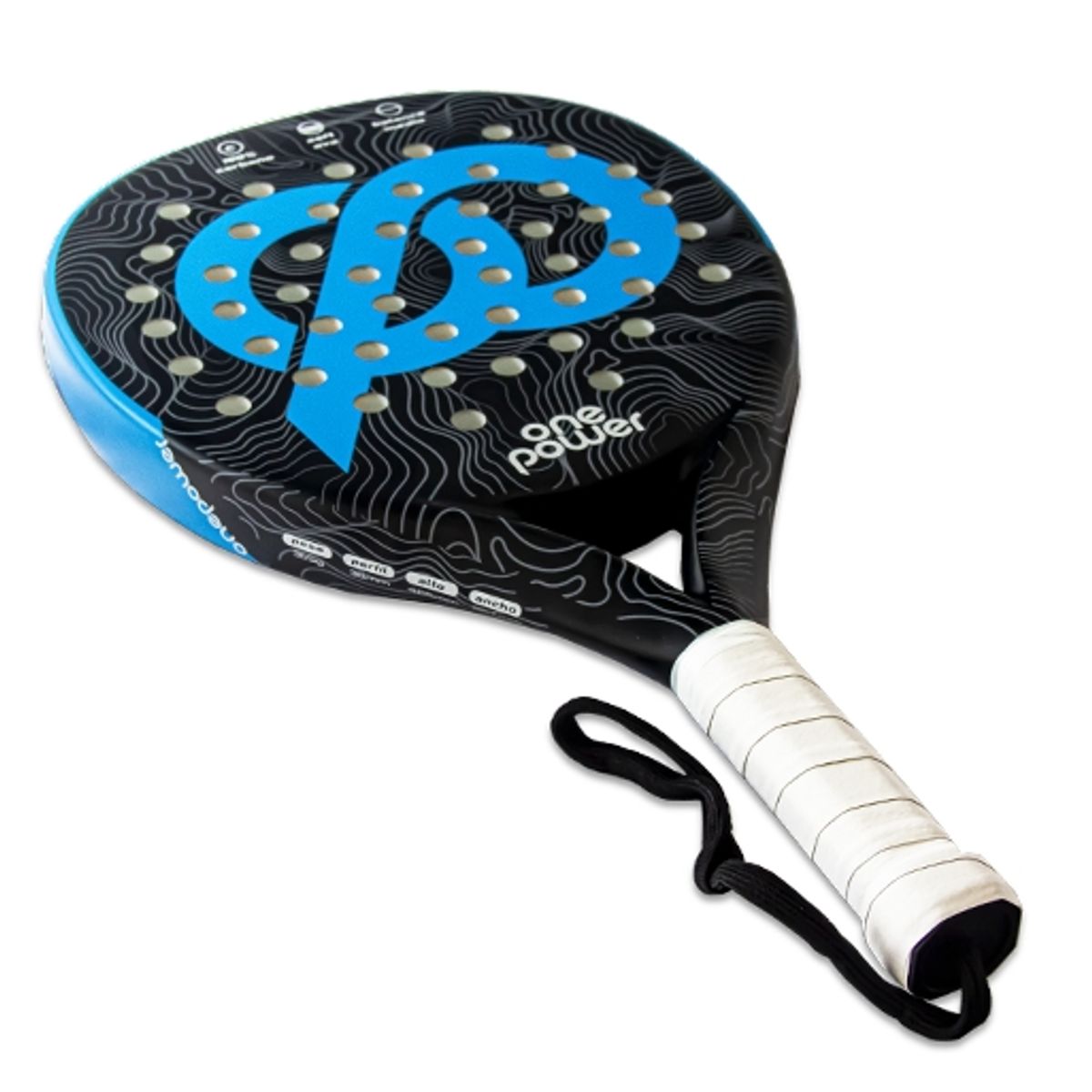 ONE POWER - PALA PADEL ONE POWER CARBONO CELESTE