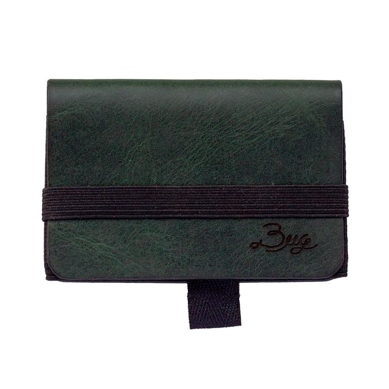 BUG LEATHER DESIGN SPA - Billetera Essential Verde Musgo…