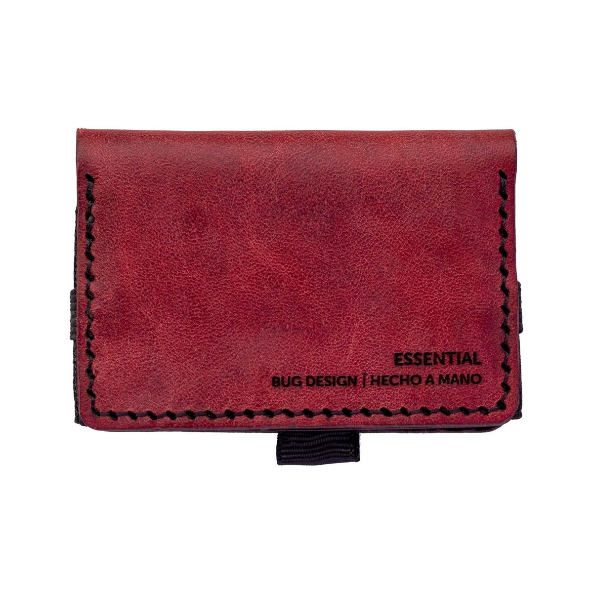 BUG LEATHER DESIGN SPA - Billetera Essential color Burdeo