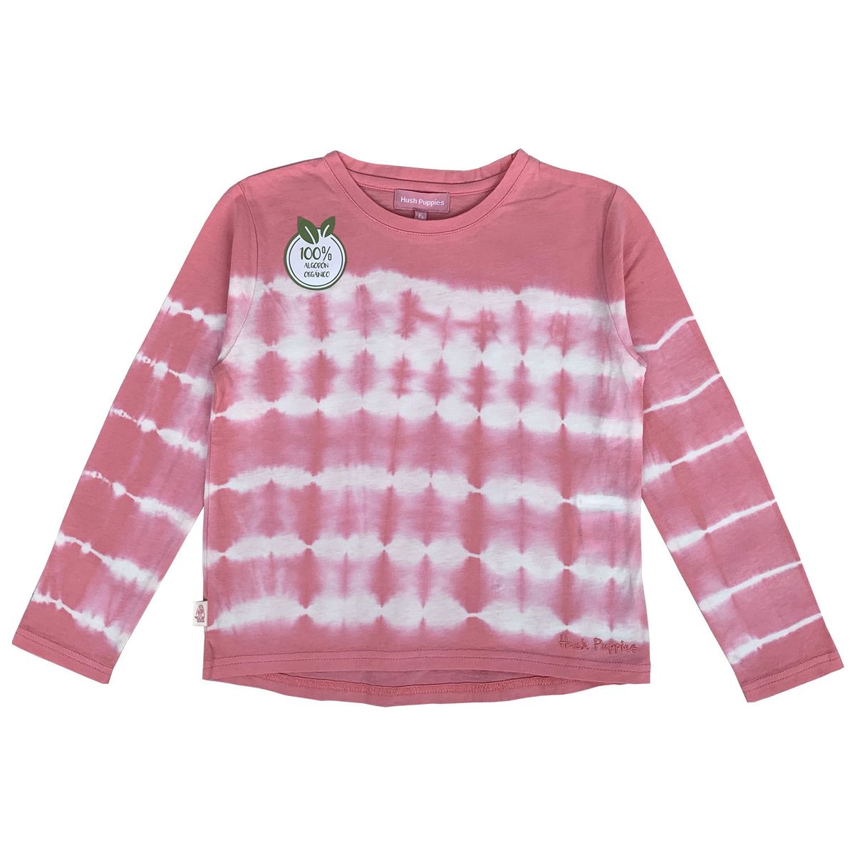 HUSH PUPPIES - Polera Anahi Niña Algodón Rosa HUSH PUPPIES