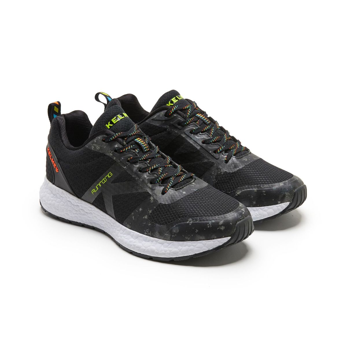 KELME - Zapatillas Running K-Rookie Negro y Lima Kelme