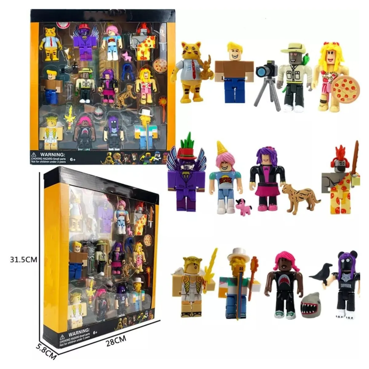 GENERICO - Figuras Roblox 12 Juguetes