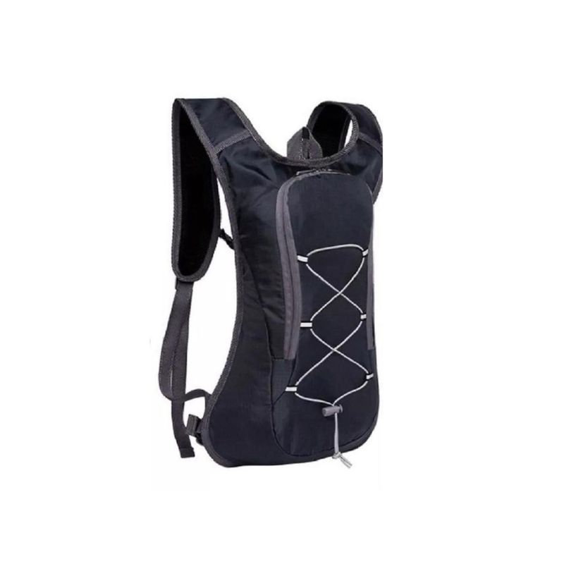 AUCKLAND OUTDOOR - Mochila Hidratacion Negra + Bolsa De Agua 2L.
