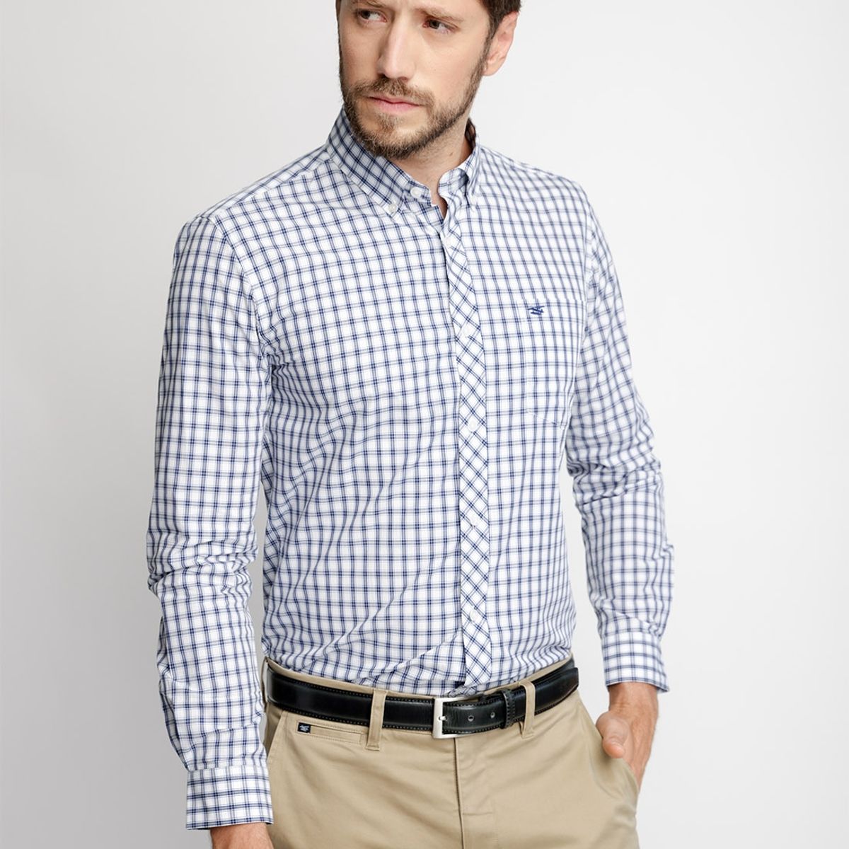FEROUCH - Camisa Checkered Ohio F Azul Ferouch
