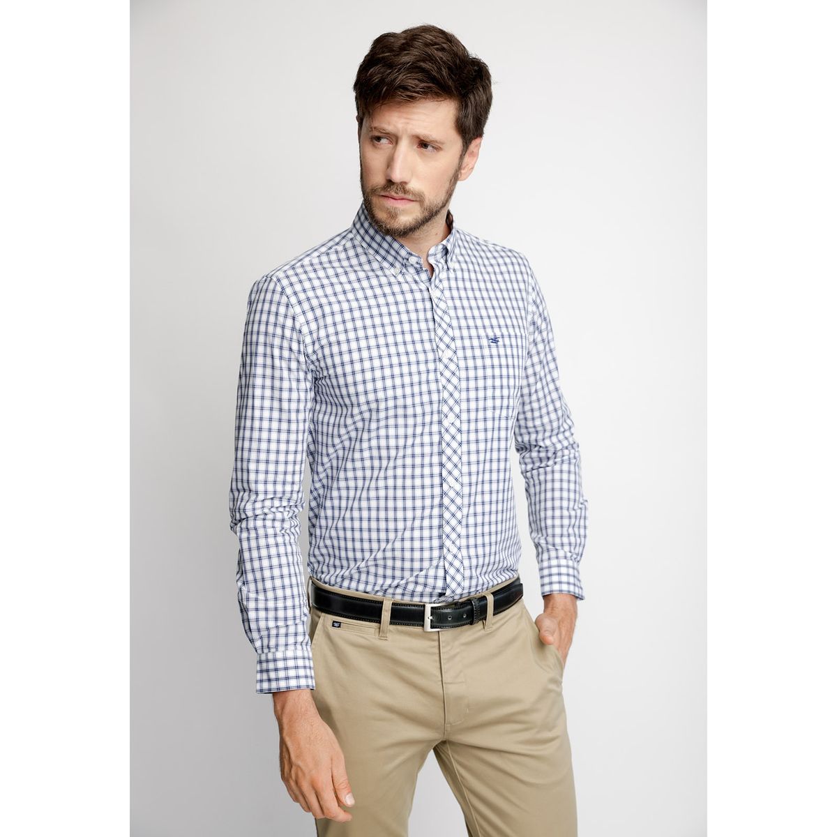 FEROUCH - Camisa Checkered Ohio F Azul Ferouch