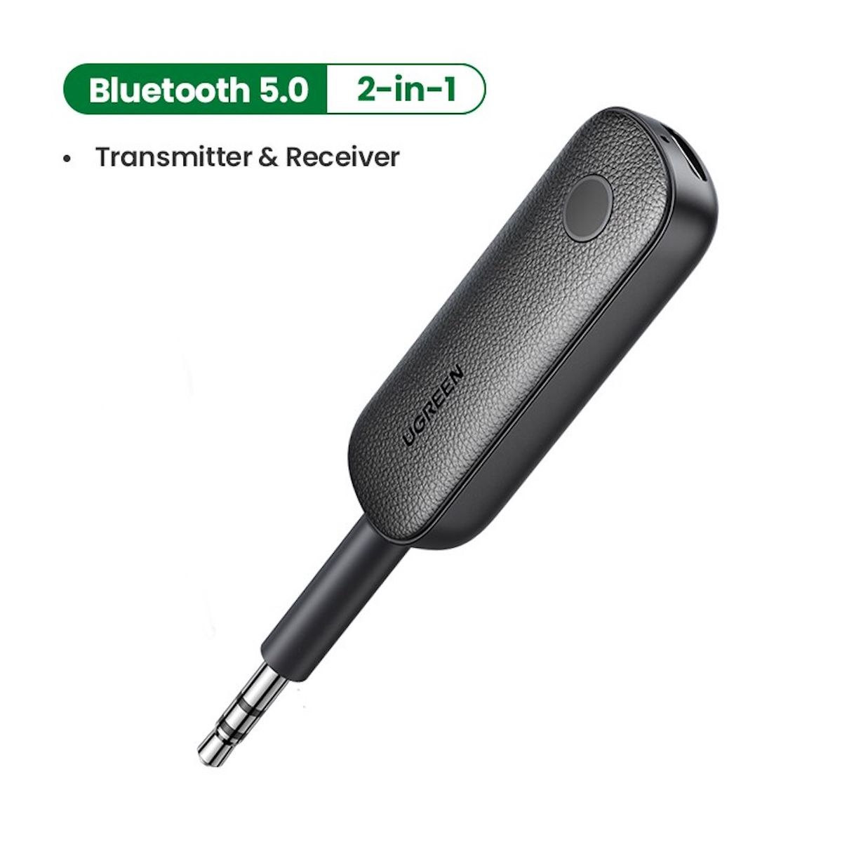 UGREEN - Transmisor Y Receptor De Audio Bluetooth 5.0 Aux Jack 3.5mm
