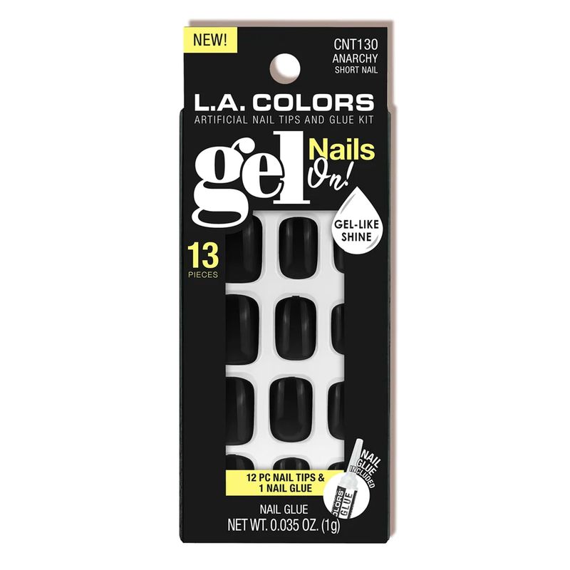 GENERICO - Set de Uñas Gel Press On Anarchy LA Colors