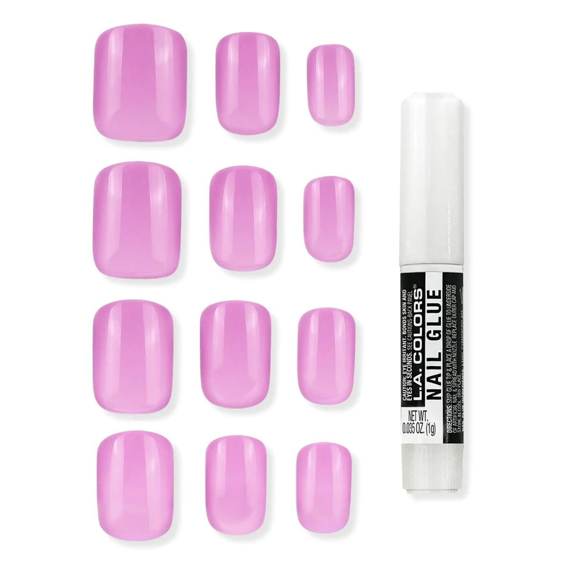 GENERICO - Set de Uñas Gel Press On Jazzy LA Colors