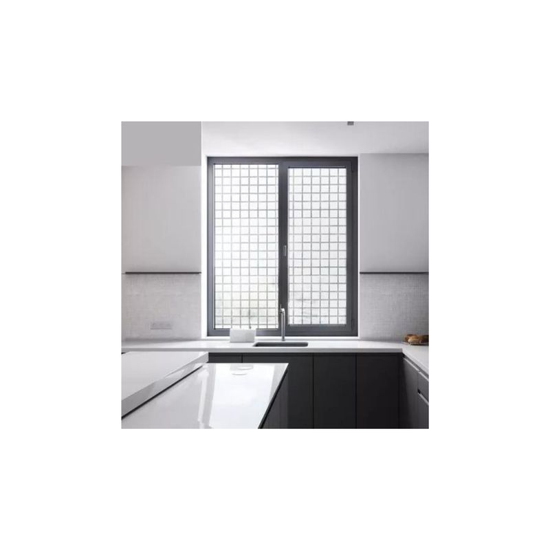 GENERICO - Vinilo empavonado autodhesivo 1 Rollo de 2 mt X 45 cm Diseño cuadro blanco
