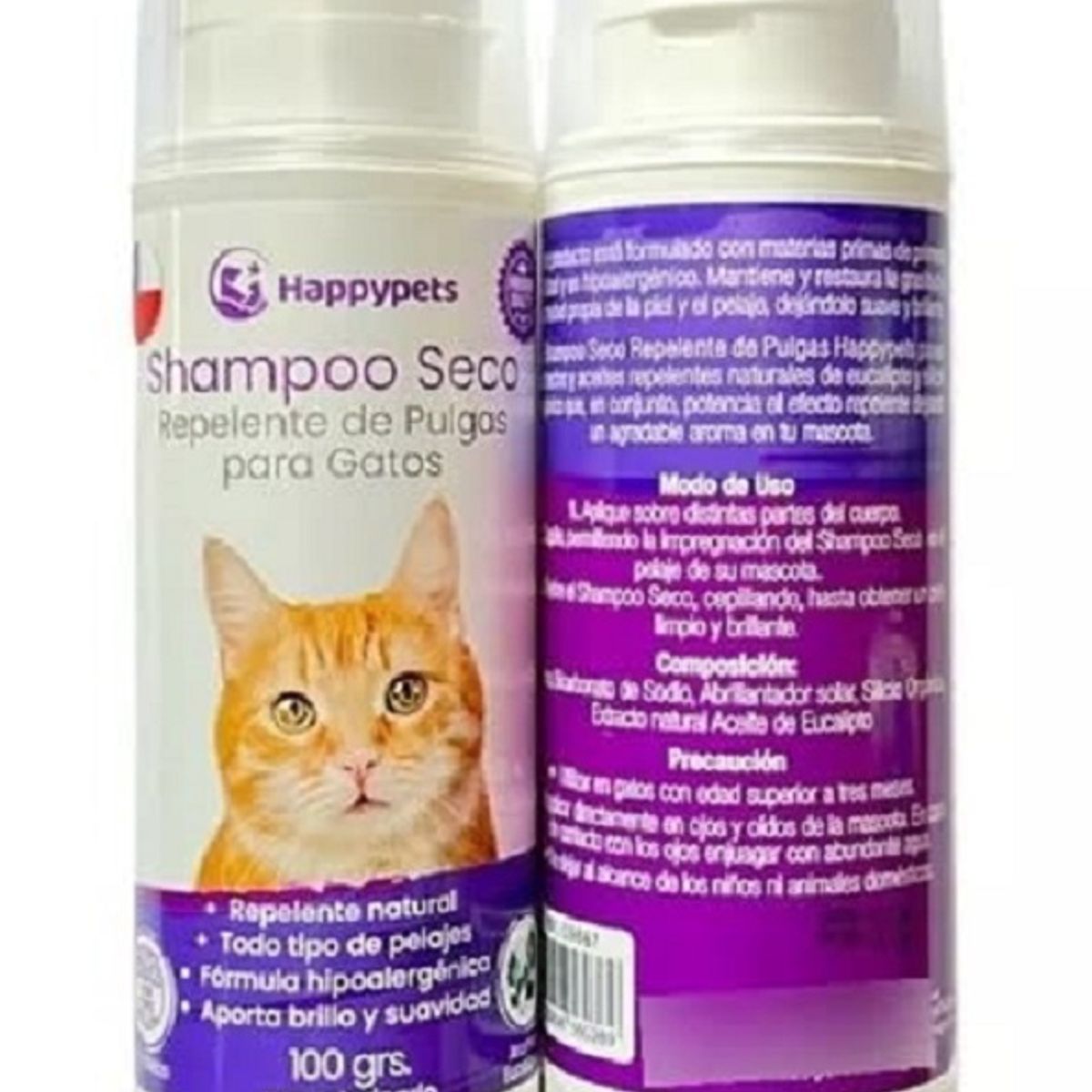 GENERICO - Shampoo Seco Repelente De Pulgas Para gatos Hipoalergénico