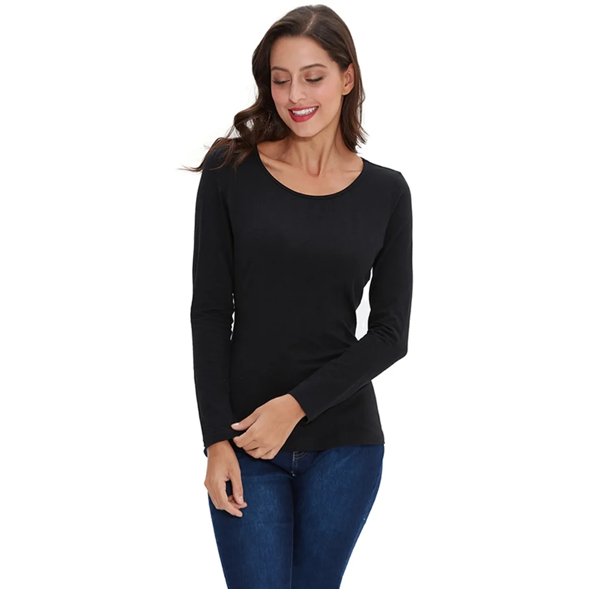 EVERSO - Pack 6 Camiseta Térmica Básica De Manga Larga Para Mujer color surtidos