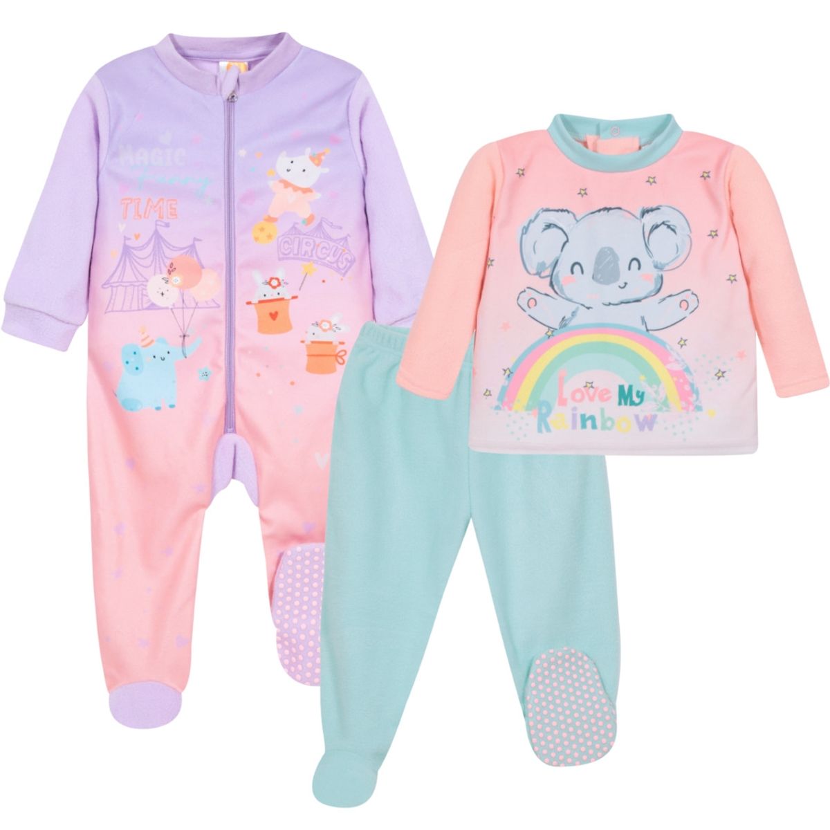 H2O WEAR - Pack 2 Pijama Bebé Niña Polar Rosado H2O Wear H2O WEAR