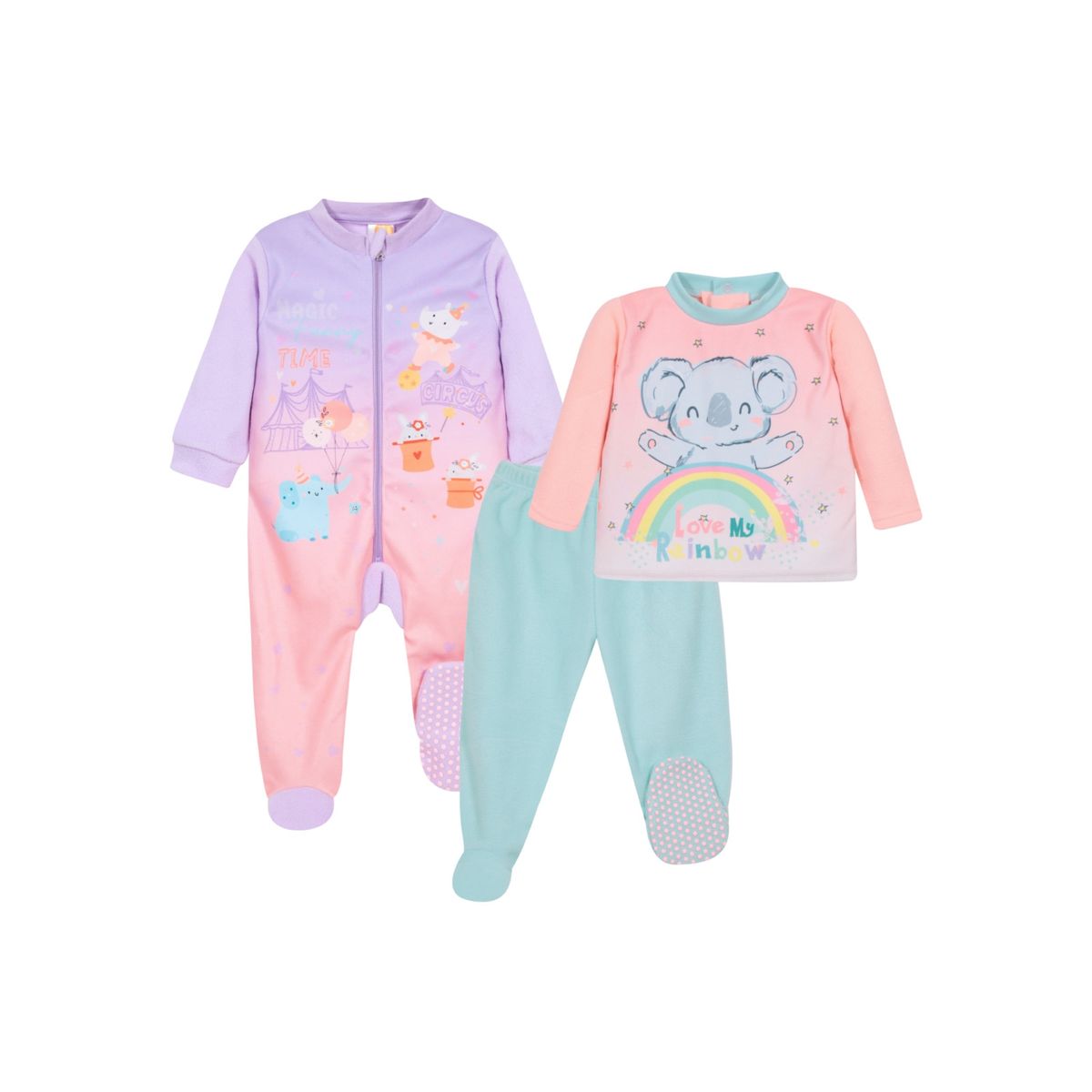 H2O WEAR - Pack 2 Pijama Bebé Niña Polar Rosado H2O Wear H2O WEAR