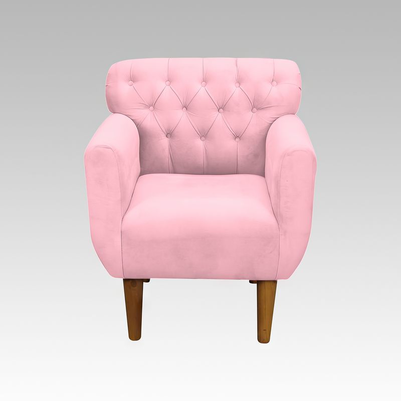 GENERICO - Sillón Estilo Capitoné Marbella - Rosa