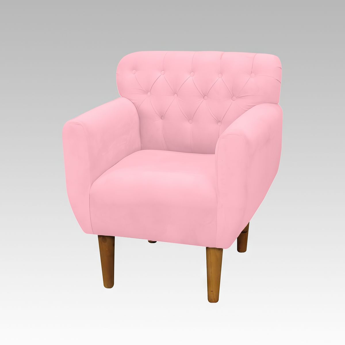 GENERICO - Sillón Estilo Capitoné Marbella - Rosa