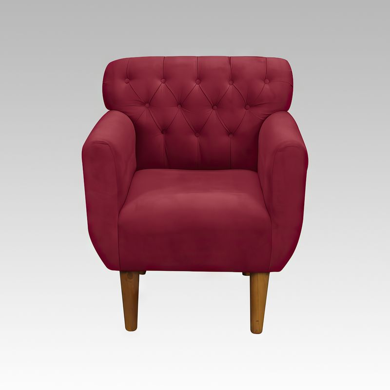 GENERICO - Sillón Estilo Capitoné Marbella - Vino