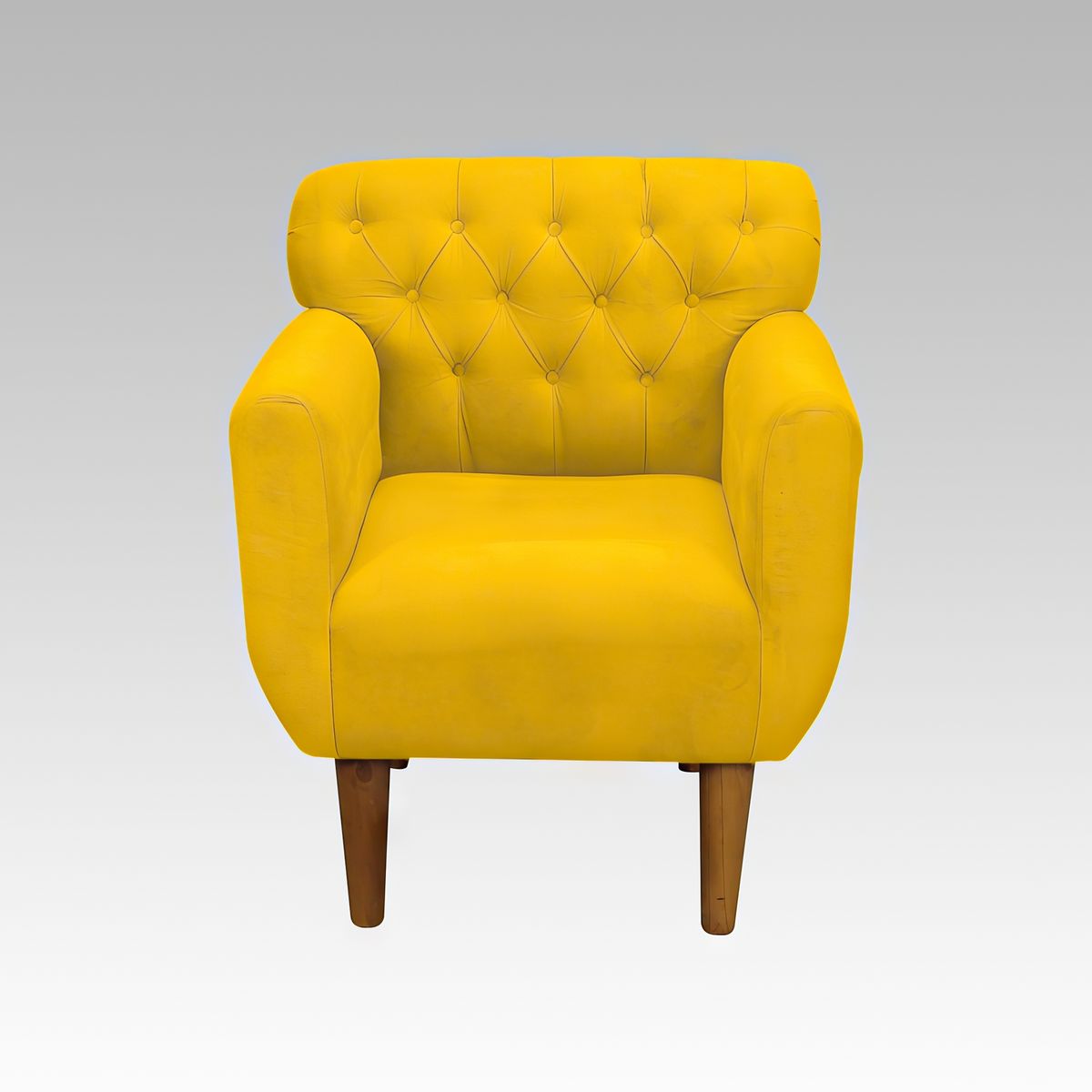 GENERICO - Sillón Estilo Capitoné Marbella - Amarillo