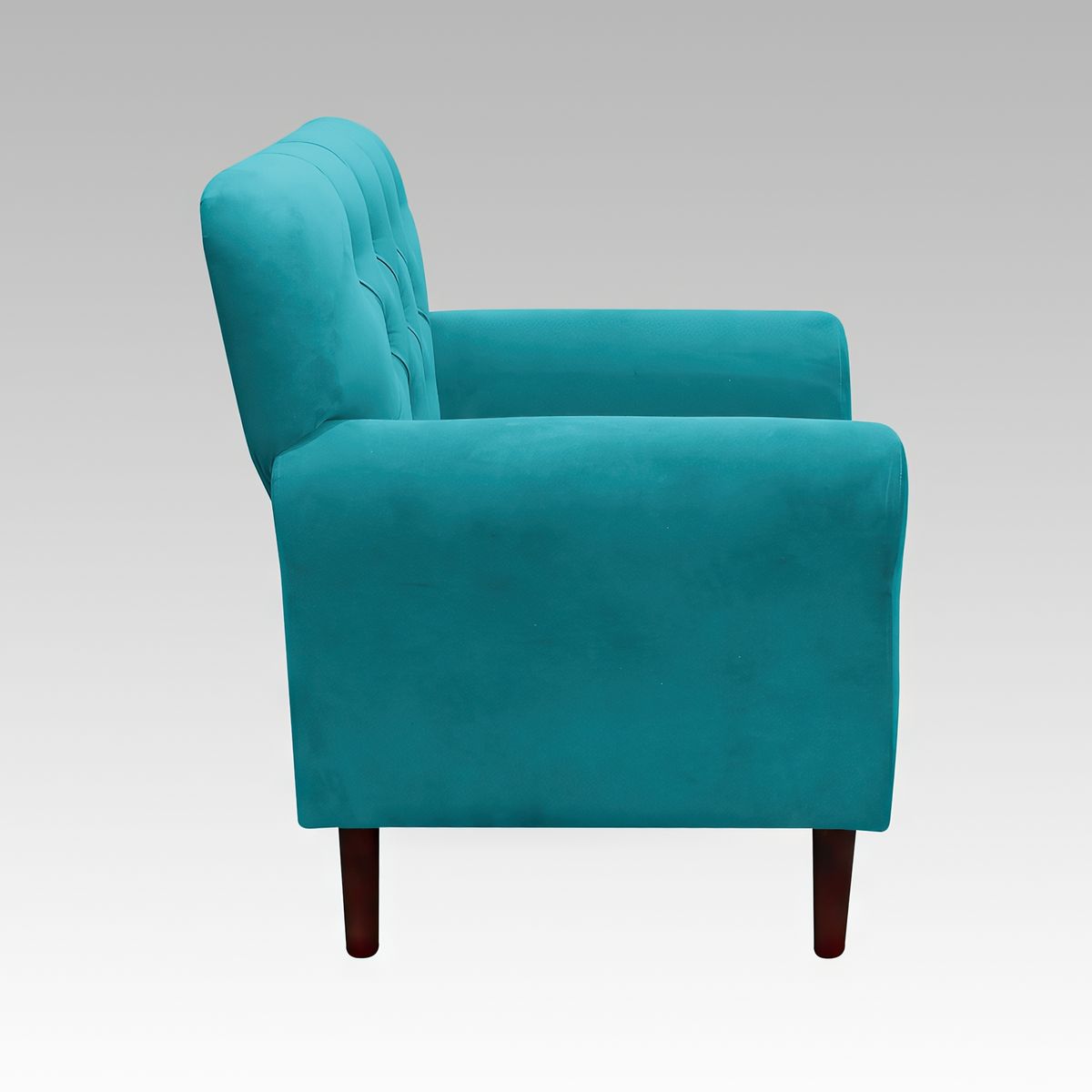 GENERICO - Sillón Baúl 1 Cuerpo Estilo Capitoné Recife - Turquesa