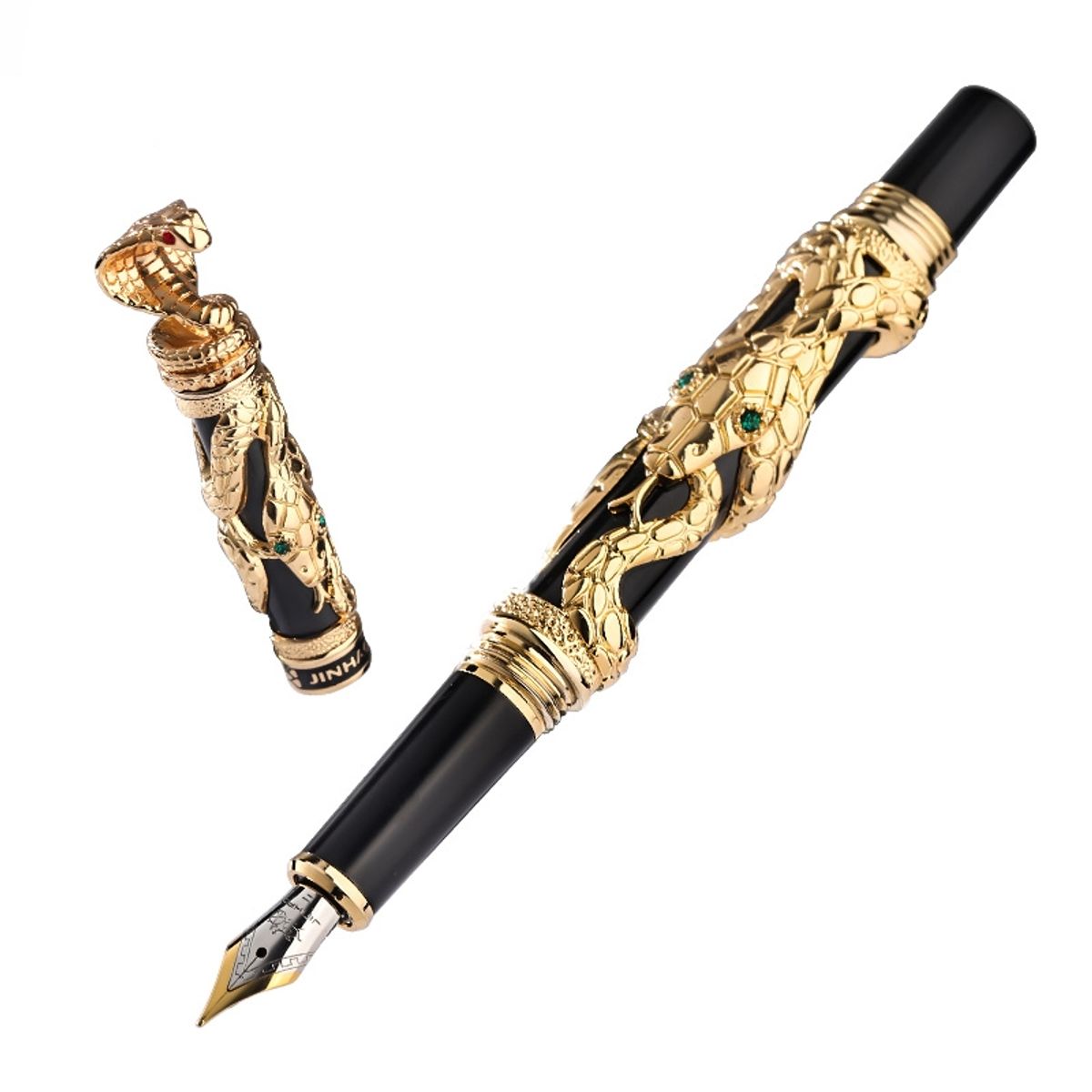GENERICO - Pluma estilográfica Jinhao lujo cabeza serpiente mod Snake