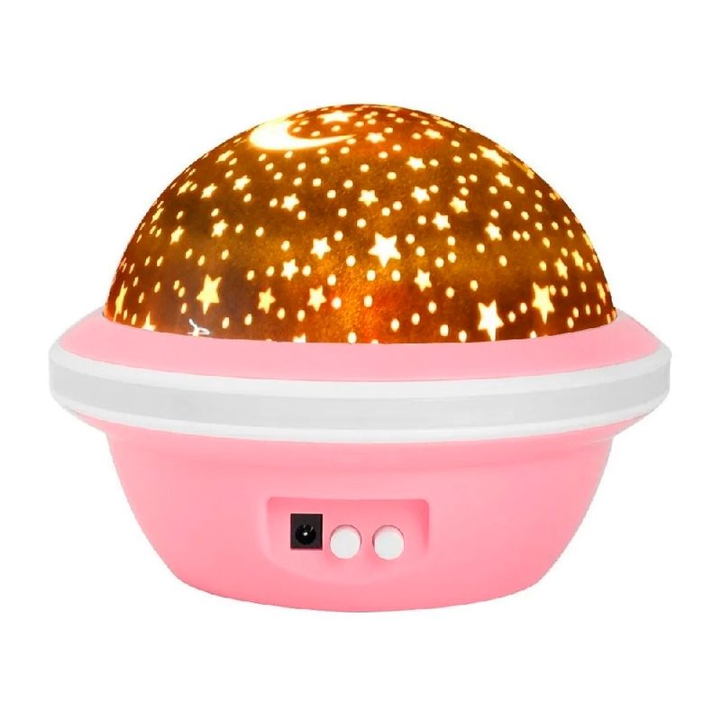 GENERICO - Espanta Cuco Proyector Lámpara Luz Led Cielo Estrellado Rosa