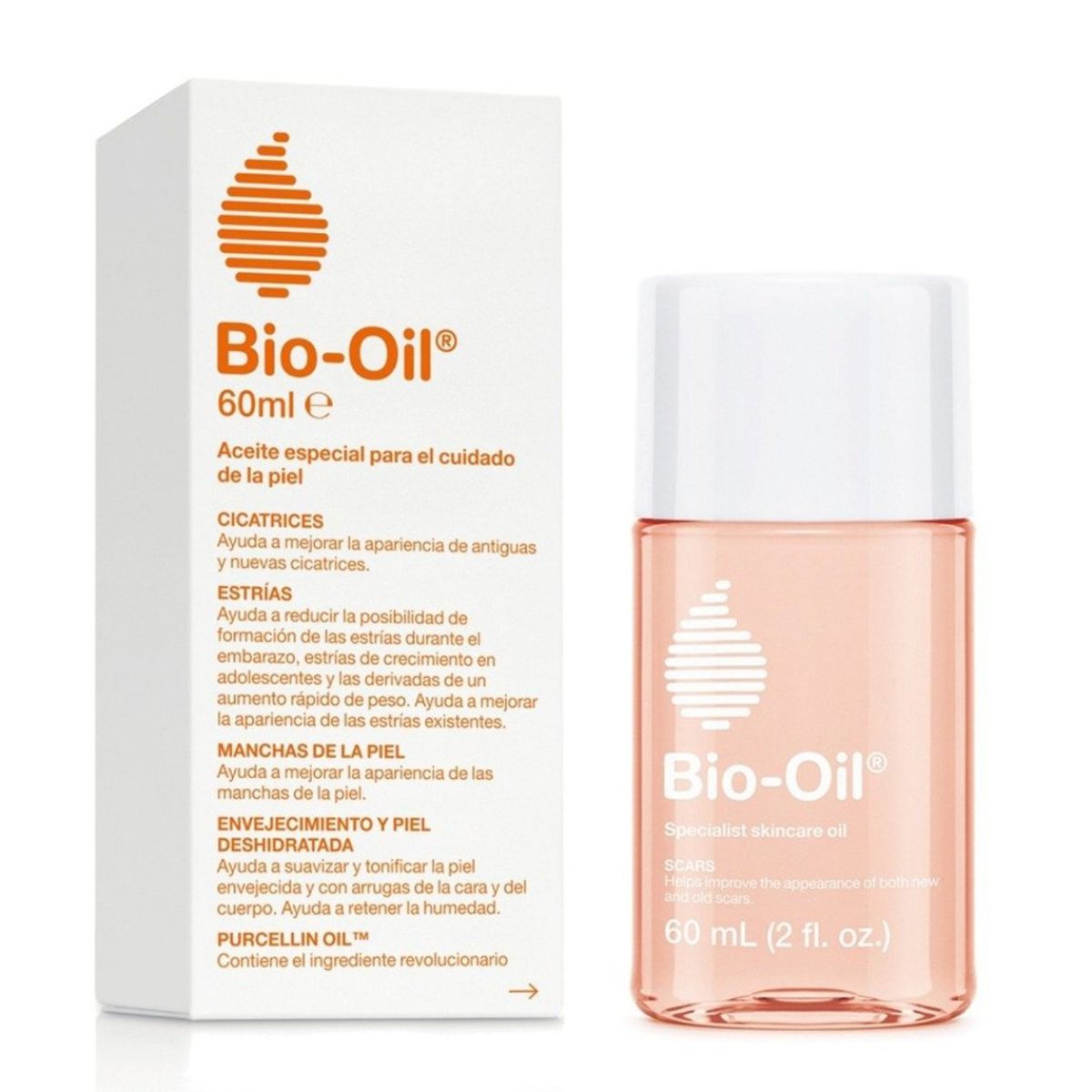 BIO OIL - Bio Oil Cuidado De La Piel Estrías Manchas Cicatrices 60 Ml