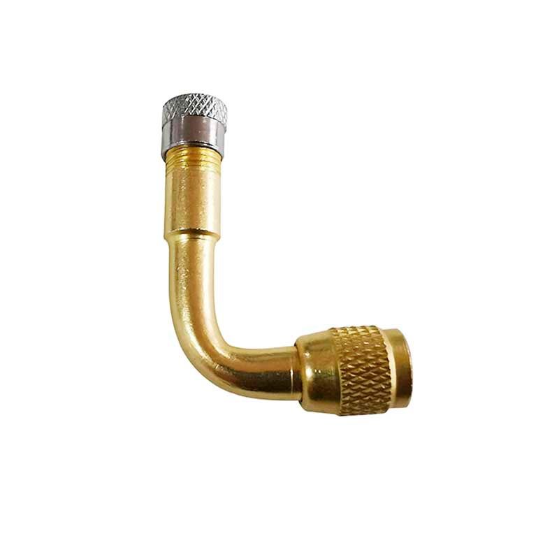 GENERICO - Extension Valvula Aire Adaptador Neumatico 90º Auto Moto Etc