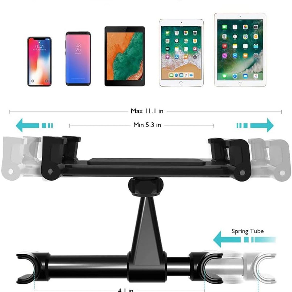 MALCREADO34401 - Soporte Para Tablet iPad De Auto Coche 47-11in Universal