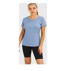 MALCREADO34401 - Camiseta Jaspeada Mujer Manga Corta.