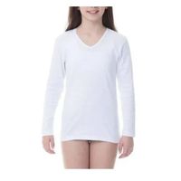 Pack 3 Camiseta Niña Manga Larga de Algodon