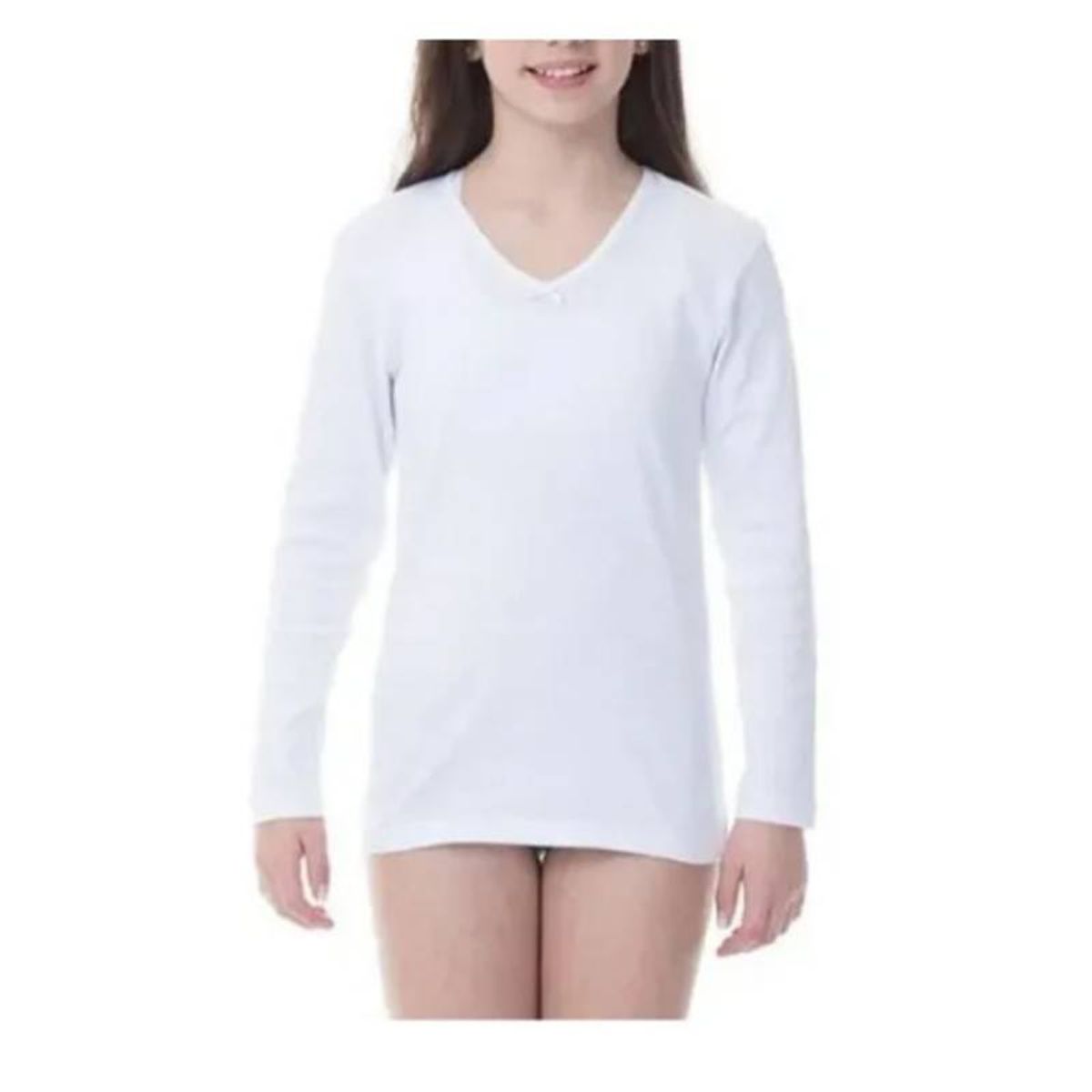 EVERSO - pack 3 Camiseta Niña Manga Larga de Algodon