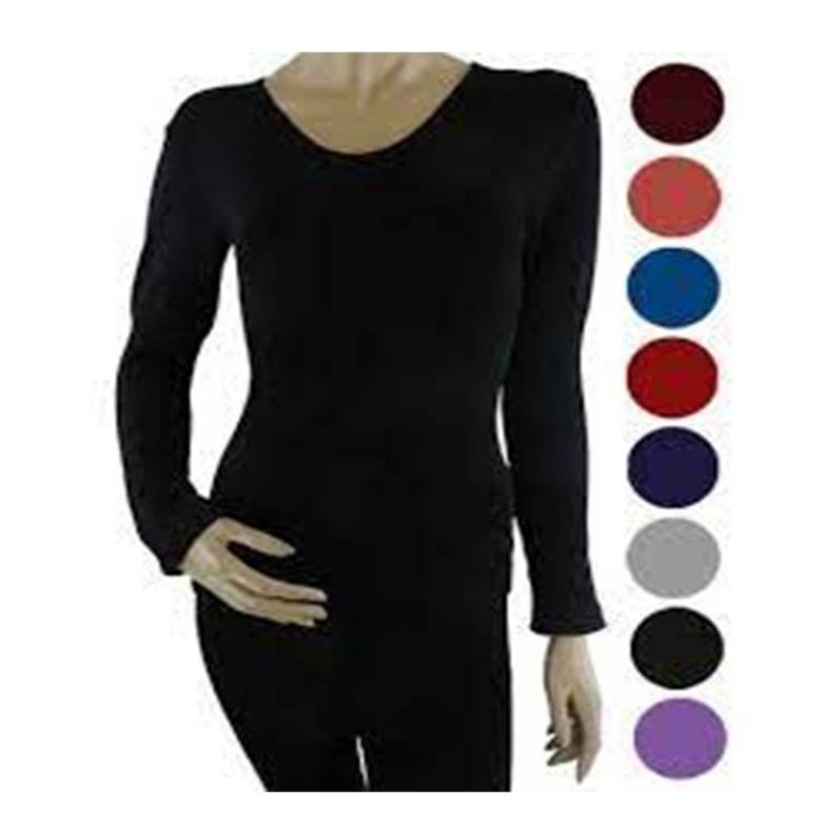 EVERSO - Pack 2 Camiseta Lola Reductora Dama Con Polar 1 Negro+1 Color Surtido