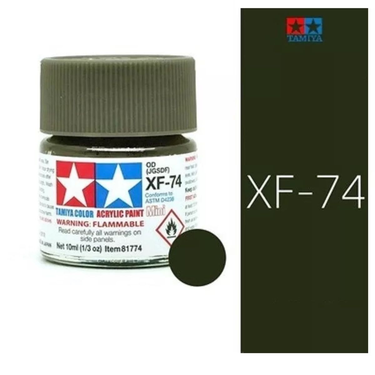 TAMIYA - Tamiya Pintura Xf69 A Xf93 Color 10 Ml Maquetas 1pcs