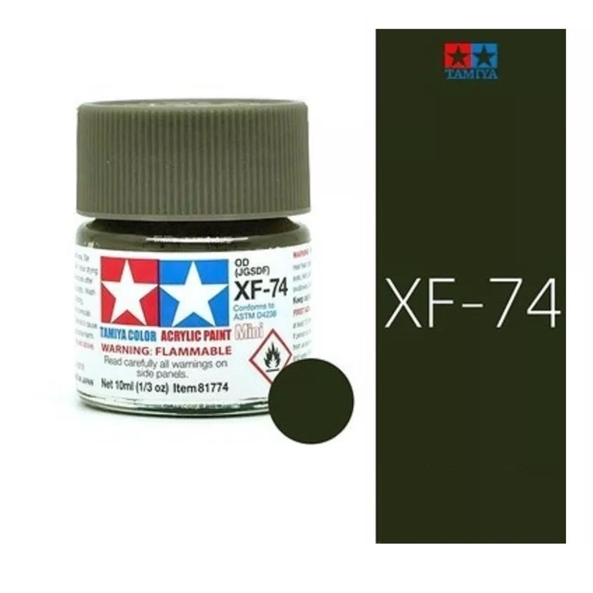 TAMIYA - Tamiya Pintura Xf69 A Xf93 Color 10 Ml Maquetas 1pcs