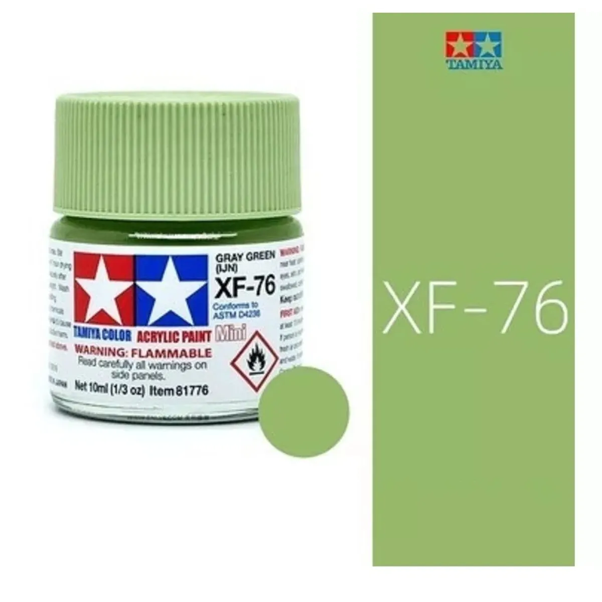TAMIYA - Tamiya Pintura Xf69 A Xf93 Color 10 Ml Maquetas 1pcs