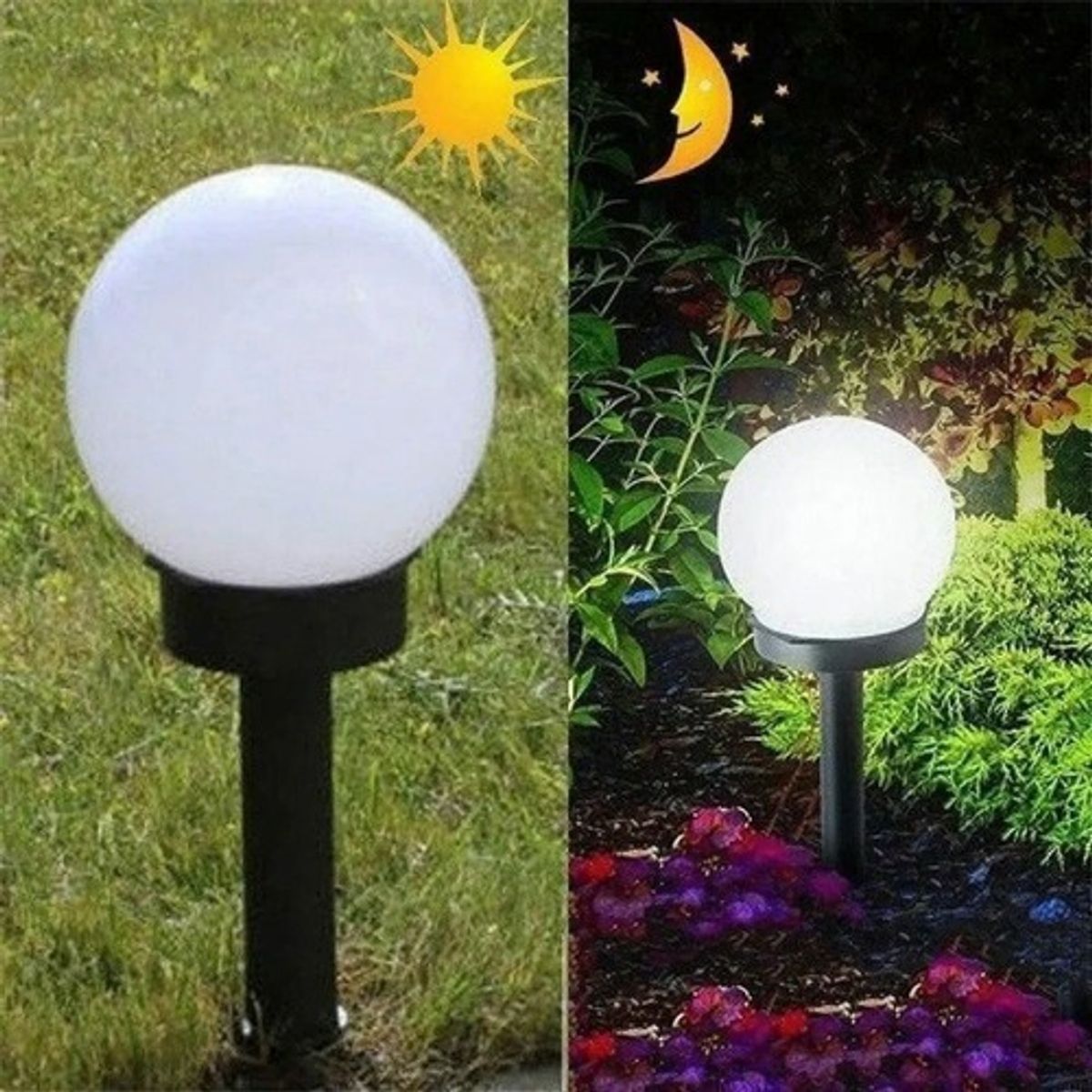 U BUY - Pack De 4 Focos Led Solar Jardin Exterior