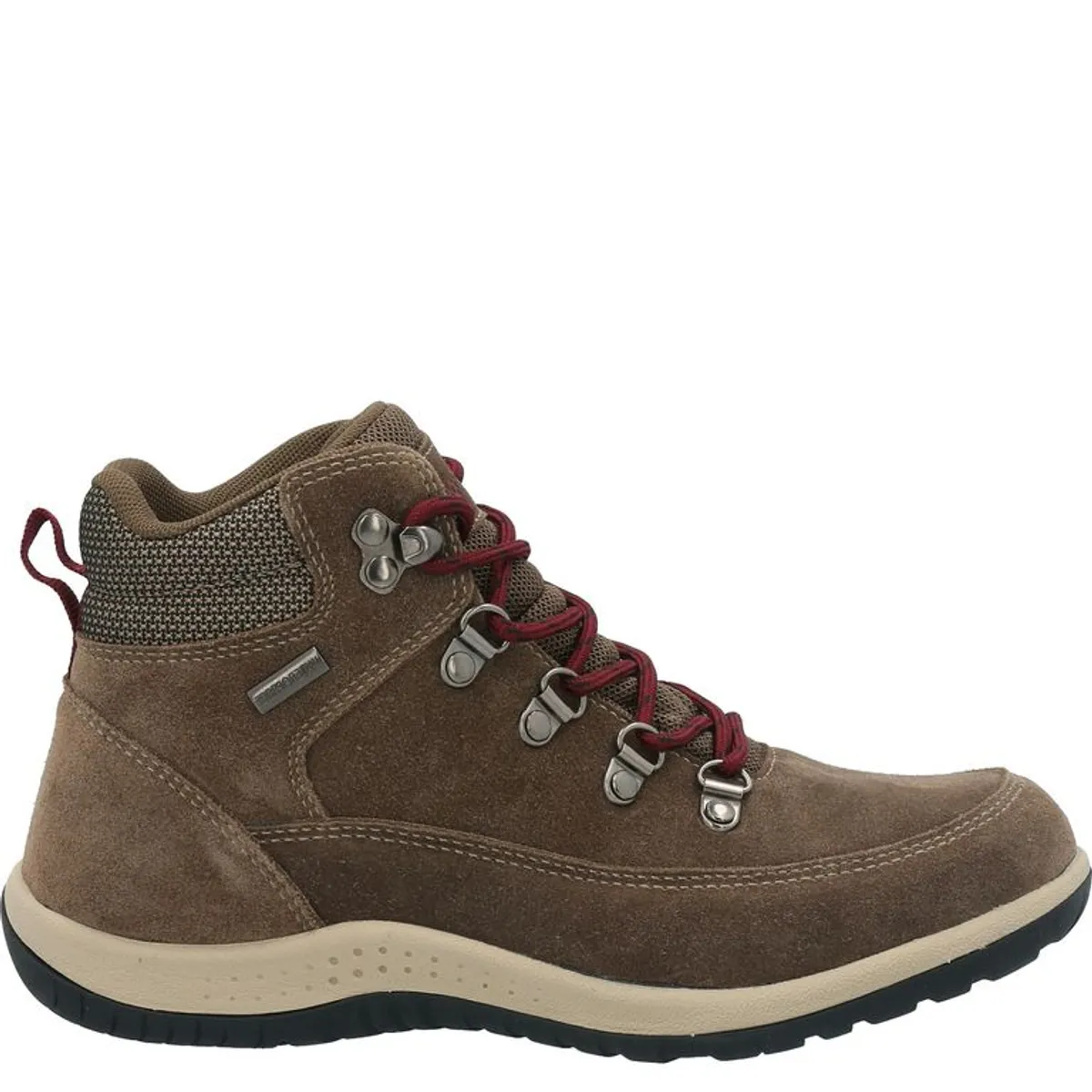 HUSH PUPPIES - Botin Cuero Mujer Emur Taupe Waterproof HUSH PUPPIES