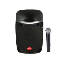 BARETONE - Parlante MAX8EB con Micrófono 50W negro